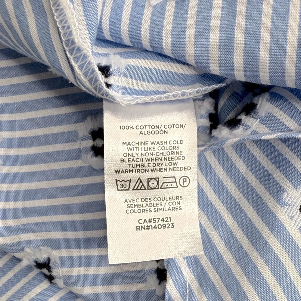 LOFT Clip Dot Daisy Ruffle Top - Picture 9 of 9